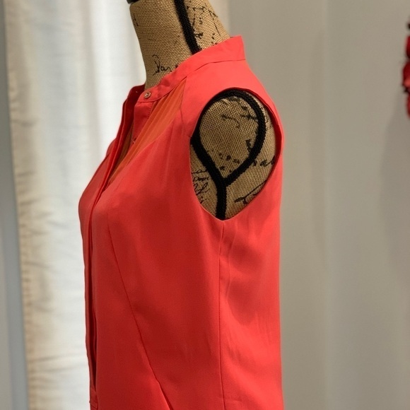 Janet Paris orange shift dress size sleeveless - Picture 6 of 7